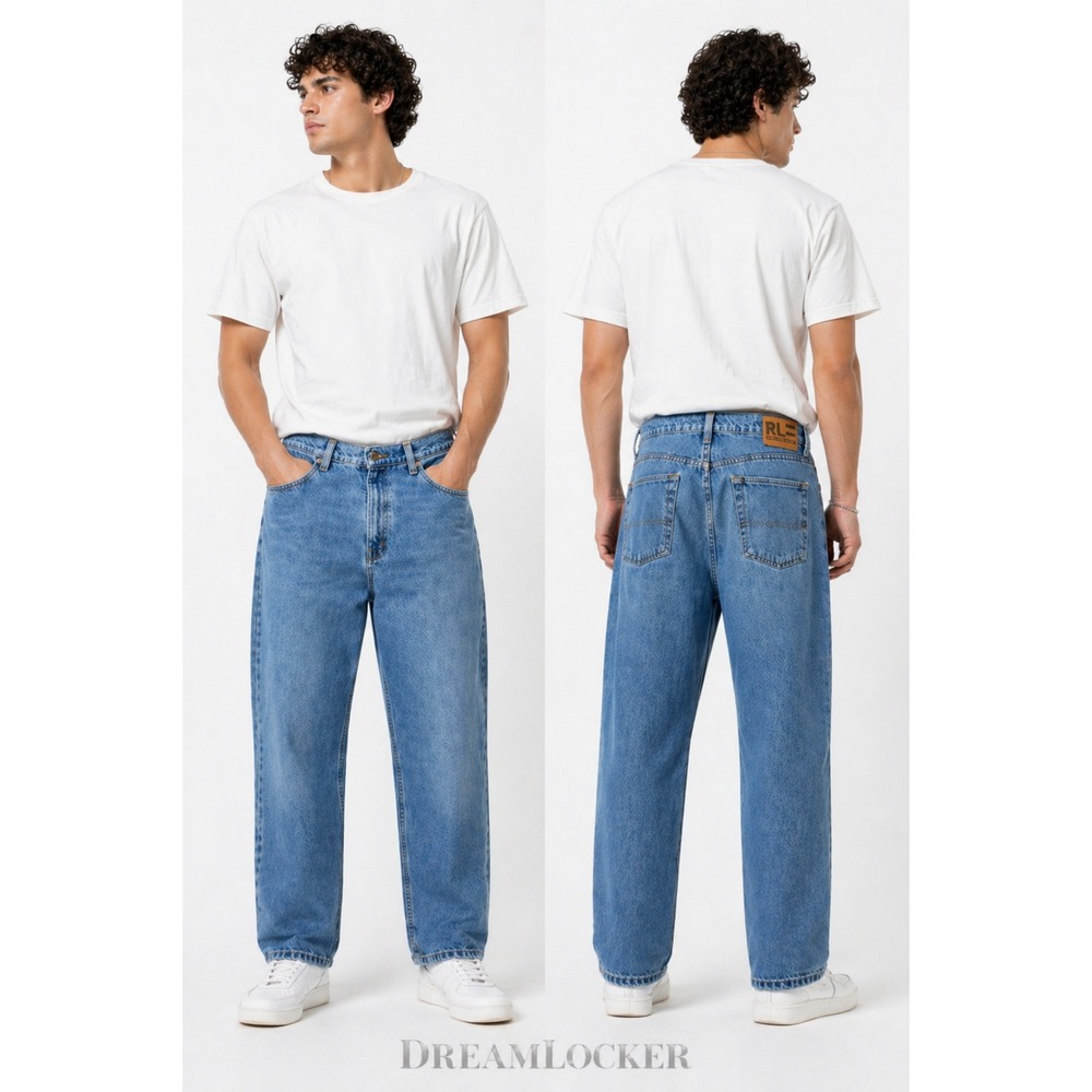 Vintage Polo Jeans RL Ralph Lauren 36x30 Relaxed Vintage 90s Baggy Denim USA